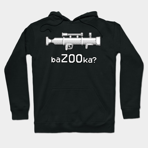 baZOOka ? 1 bit pixel art Hoodie by pixel eats sugar